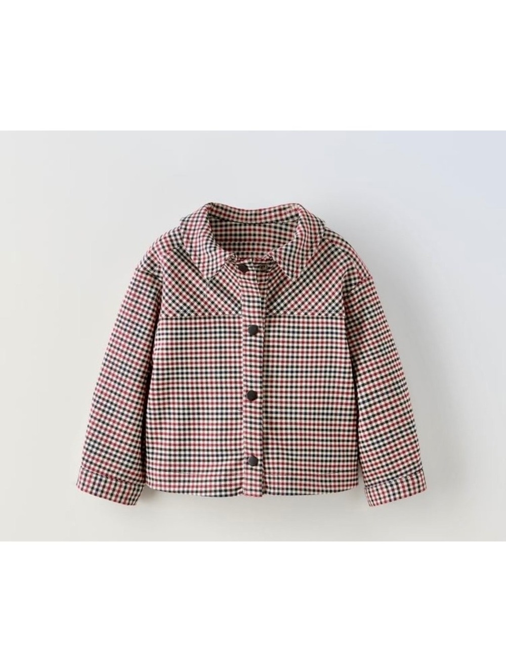Zara Plaid Overshirt Girls Sz 2-3 Years EUC